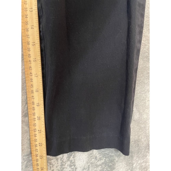 Spanx on the go kick crop flare pants small black pull on stretch comfort career - Picture 8 of 9